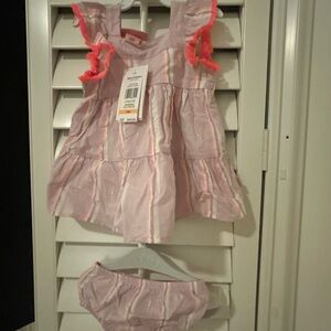Juicy Couture Pink and Neon Baby Dress Set